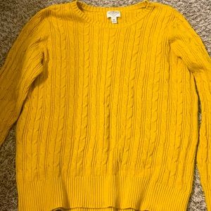 Yellow St John’s Bay sweater